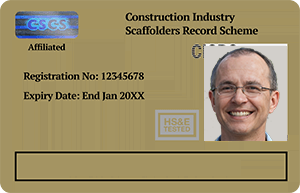 Gold CISRS Card - Advanced Scaffold Inspector