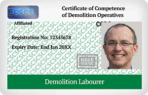 Green CCDO Card - Demolition Labourer