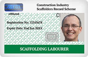 Green CISRS Card - Scaffolding Labourer